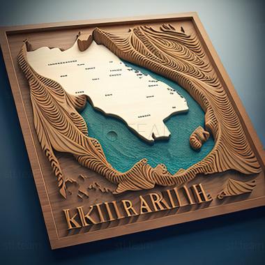 3D model Kiribati  Republic of Kiribati (STL)